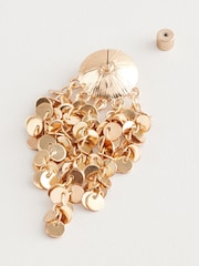 Gold Tone Sparkle Drop Earrings - Image 3 of 3