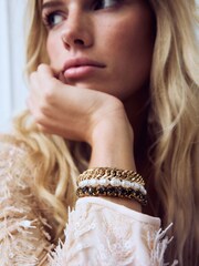 Mång - Pärlarmband Made av återvunnet stål och mässing - Bild 1 av 1