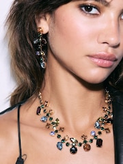 Wielokolorowy - Jewelled Collar Necklace Made With Recycled Iron - Image 1 of 6