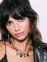 Wielokolorowy - Jewelled Collar Necklace Made With Recycled Iron - Image 3 of 6