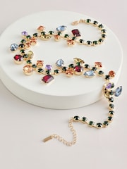 Wielokolorowy - Jewelled Collar Necklace Made With Recycled Iron - Image 5 of 6