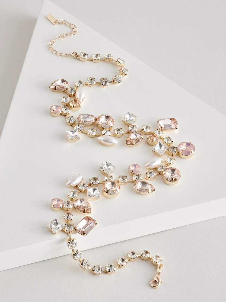 Rose - Collier orné de pierres - Image 3 of 4