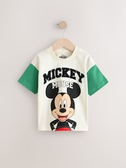 Белый/зеленый - Футболка с короткими рукавами Mickey Mouse (3мес.-8лет) - Image 1 of 4