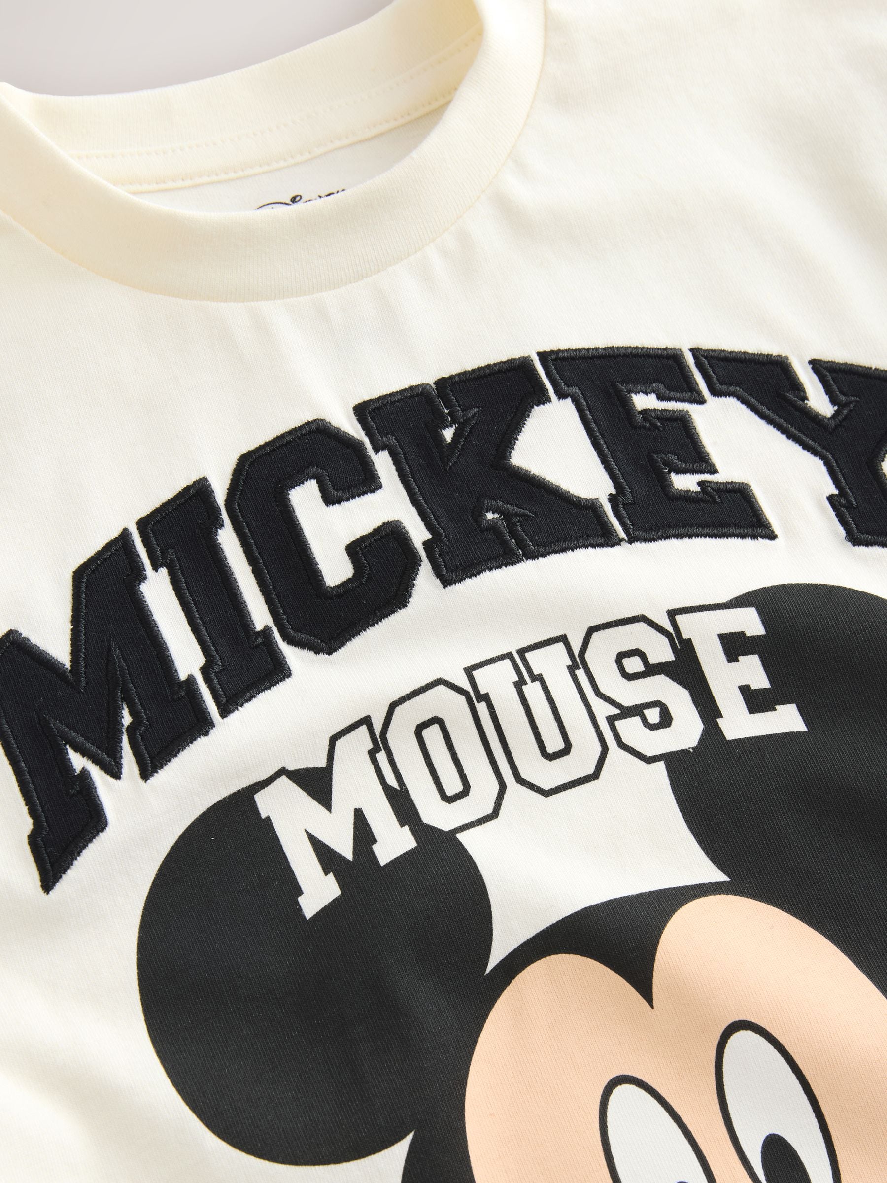 Buy White/Green Mickey Mouse Short Sleeve T-Shirt (3mths-8yrs