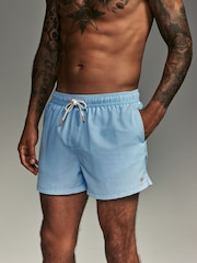 Light Blue/Navy Blue Essential Swim Shorts 2 Pack - Image 2 of 13