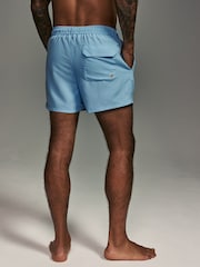 Light Blue/Navy Blue Essential Swim Shorts 2 Pack - Image 6 of 13
