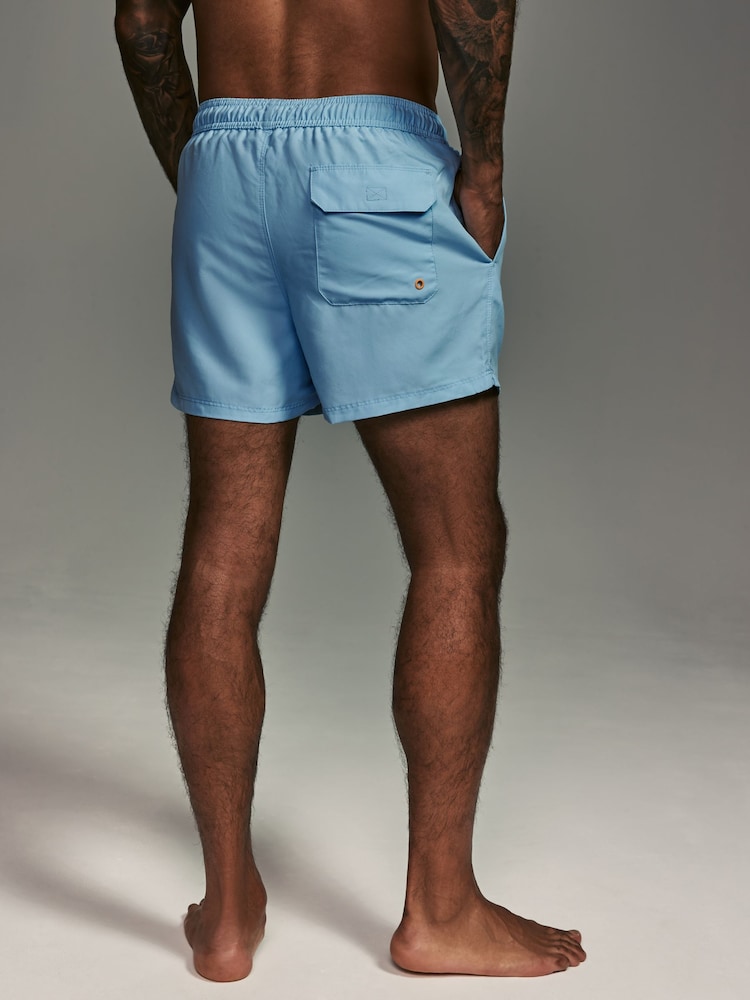 Lichtblauw/marineblauw - Essential Swim Shorts 2 Pack - Image 6 of 13