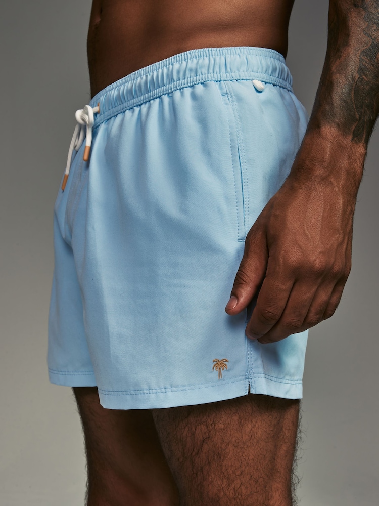 Lichtblauw/marineblauw - Essential Swim Shorts 2 Pack - Image 8 of 13