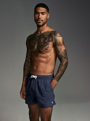 Black/Navy Blue Essential Swim Shorts 2 Pack - Image 12 of 16