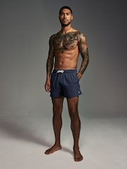 Black/Navy Blue Essential Swim Shorts 2 Pack - Image 4 of 16