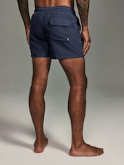 Black/Navy Blue Essential Swim Shorts 2 Pack - Image 5 of 16