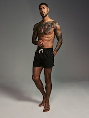 Black/Navy Blue Essential Swim Shorts 2 Pack - Image 7 of 16