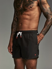Black/Navy Blue Essential Swim Shorts 2 Pack - Image 8 of 16
