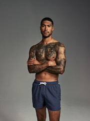 Black/Navy Blue Essential Swim Shorts 2 Pack - Image 9 of 16