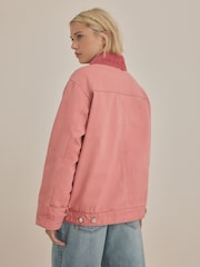 Pink Corduroy Collar Jacket - Image 2 of 7