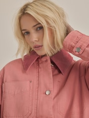 Pink Corduroy Collar Jacket - Image 4 of 7