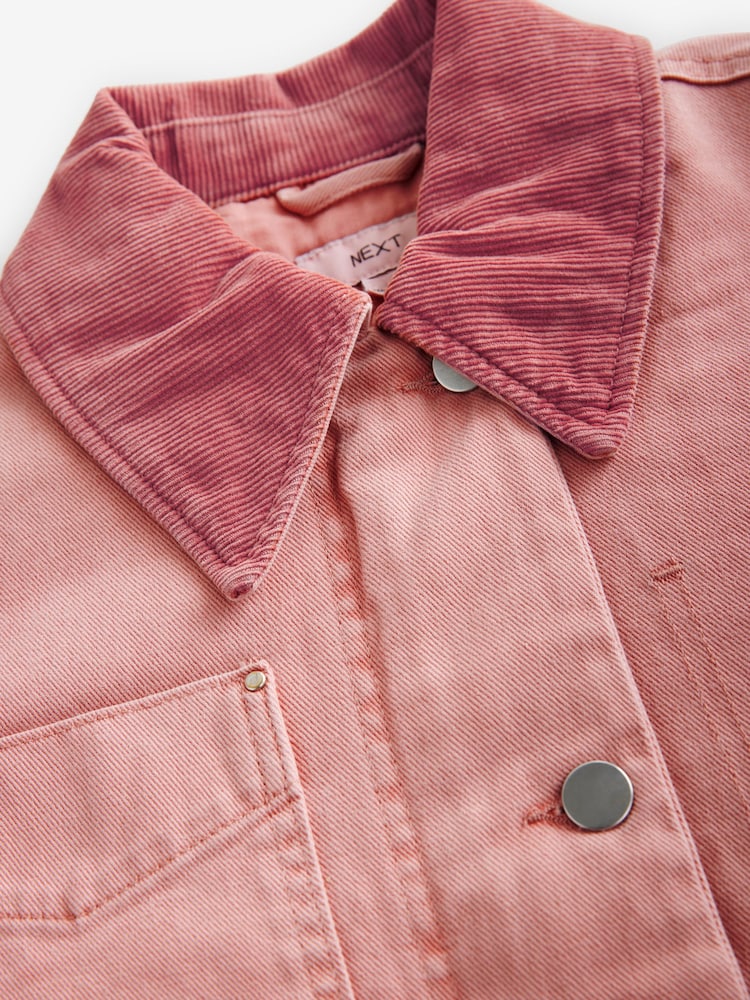 Pink Corduroy Collar Jacket - Image 6 of 7