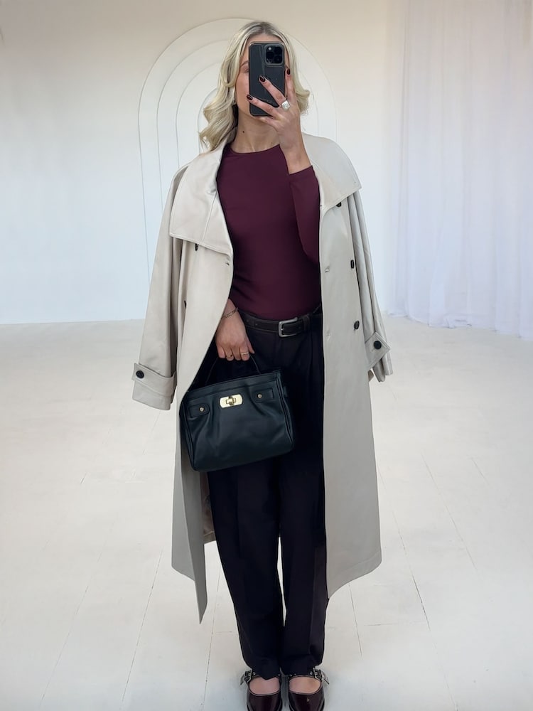 Cream N. Premium Trench Coat - Image 6 of 9