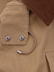Camel Waxy Look Rain Jacket - Image 10 of 11