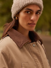 Camel Waxy Look Rain Jacket - Image 4 of 11