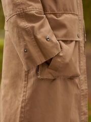 Camel Waxy Look Rain Jacket - Image 5 of 11