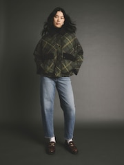 Check Quilted Corduroy Collar Jacket - Image 2 of 9