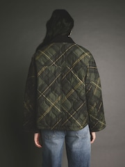 Check Quilted Corduroy Collar Jacket - Image 3 of 9
