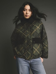 Check Quilted Corduroy Collar Jacket - Image 4 of 9