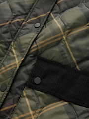 Check Quilted Corduroy Collar Jacket - Image 9 of 9