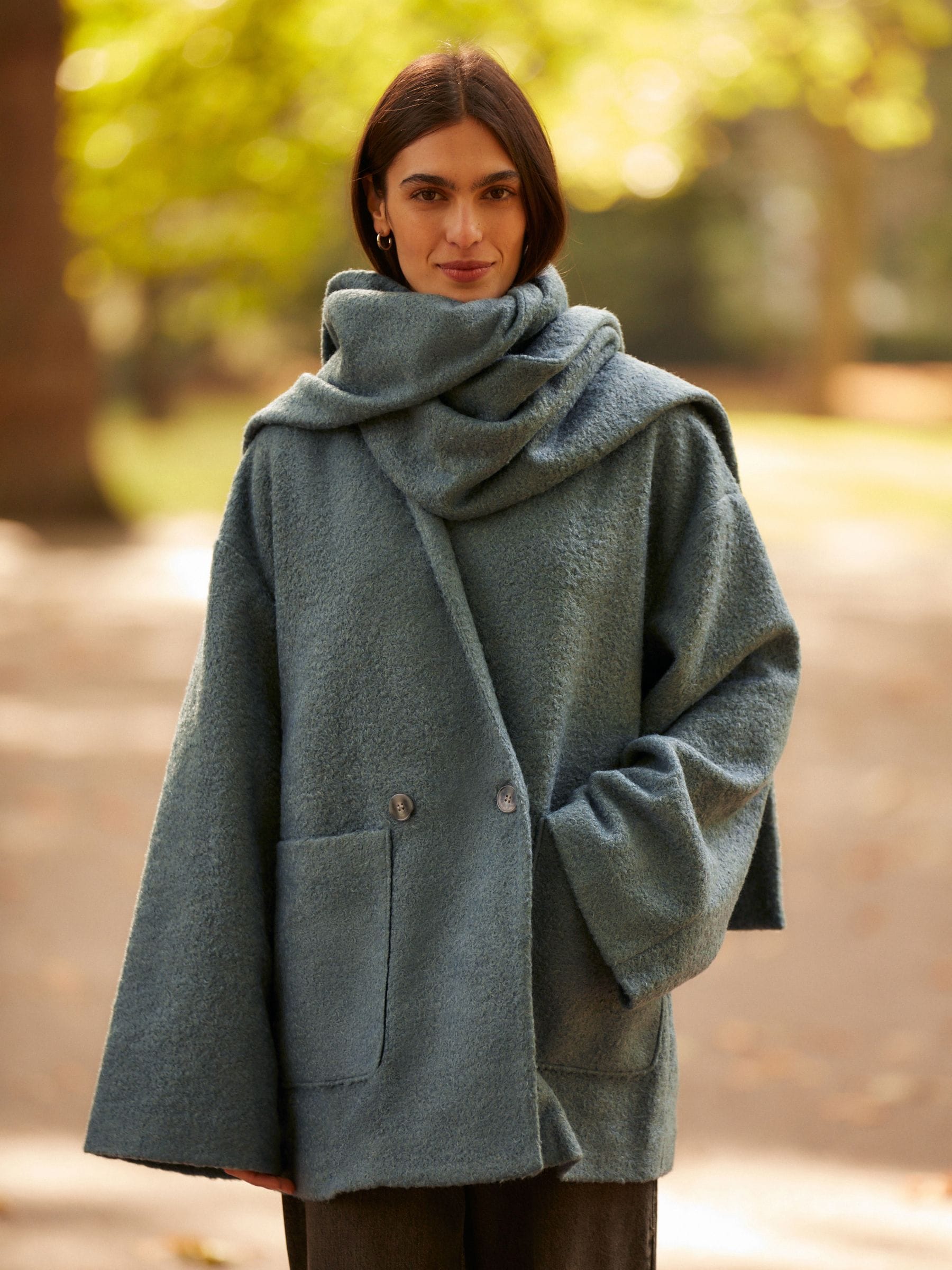 Buy Blue Scarf Coat Set from Next USA Buy Blue Scarf Coat Set from Next USA