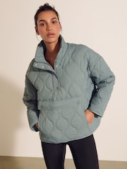 Blue Quilt Overhead Jacket - Image 1 of 8