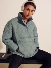 Blue Quilt Overhead Jacket - Image 3 of 8