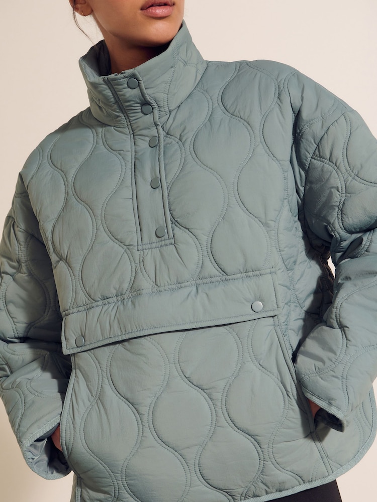 Buy Blue Quilt Overhead Jacket from the Next UK online shop