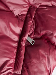 Burgundy Shower Resistant Padded Jacket - Image 7 of 10