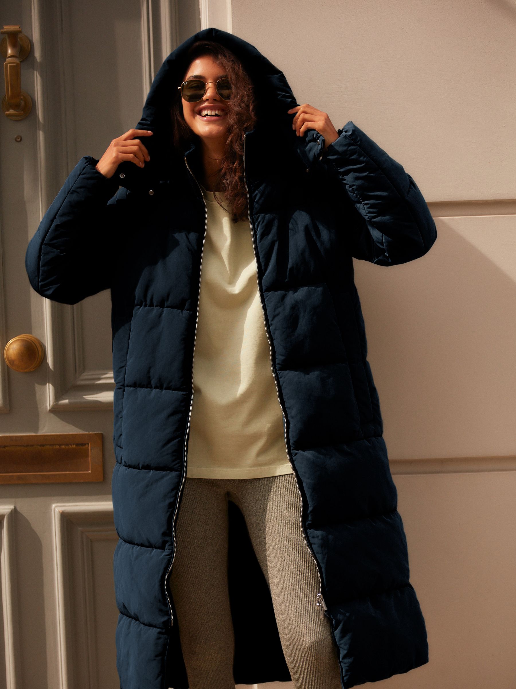 Next navy padded coat store