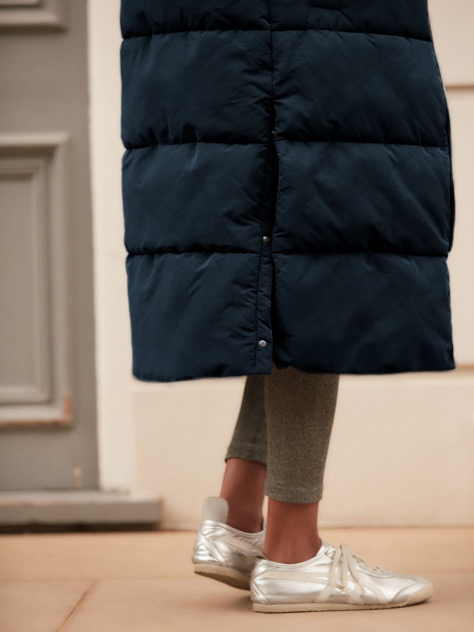VMFORTUNEAYA Long Coat - Dark Grey Melange