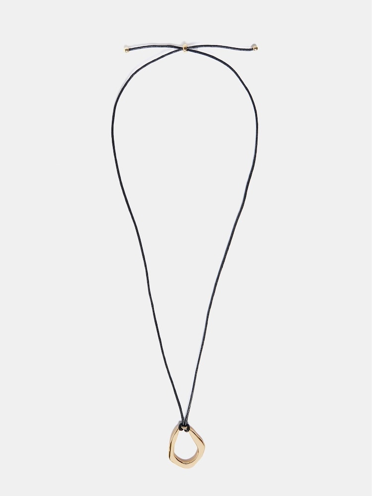 Mint Velvet Gold Tone Leather Necklace - Image 1 of 3