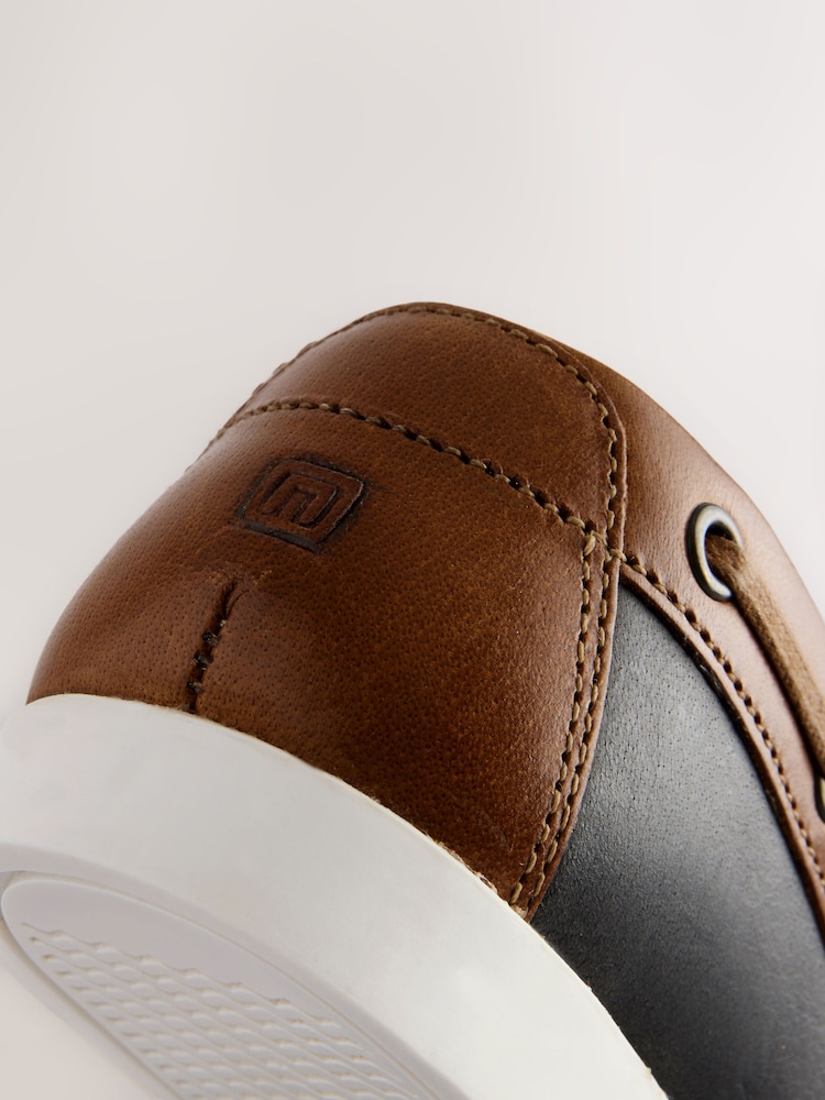 Navy Leather Boat Shoes - Image 6 of 6