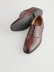 Marrón chocolate - Zapatos con cordones de cuero - Imagen 4 de 7