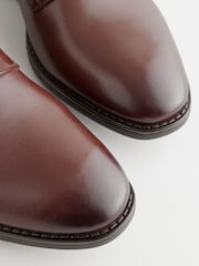 Marrón chocolate - Zapatos con cordones de cuero - Imagen 5 de 7