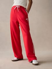 adidas Red Colourblock Joggers - Image 1 of 6