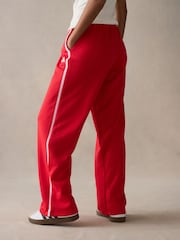 adidas Red Colourblock Joggers - Image 2 of 6