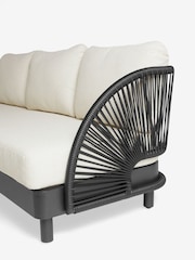 Natural Boucle Genoa 5 Seater Garden Sofa Chairs and Table Lounge Set - Image 8 of 8
