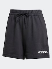 adidas Black Linear French Terry Shorts - Image 6 of 6
