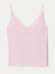 Jigsaw Pink Modal Lace Camisole - Image 5 of 5