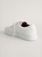 Seasalt Cornwall White Davidstow Leather Trainers - Image 3 of 5