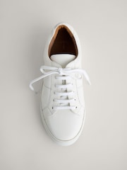 Seasalt Cornwall White Davidstow Leather Trainers - Image 4 of 5