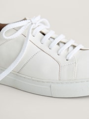 Seasalt Cornwall White Davidstow Leather Trainers - Image 5 of 5