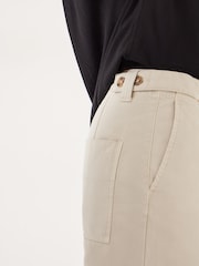 Hush Natural Kia Washed Baker 100% Cotton Trousers - Image 3 of 5