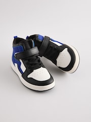 Blue Elastic Lace High Top Trainers - Image 1 of 5